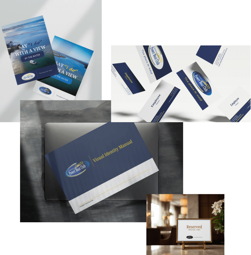 Caloundra Power Boat Club brand collateral