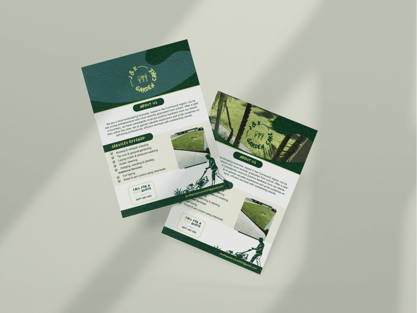 Greenish Tree Care brochure