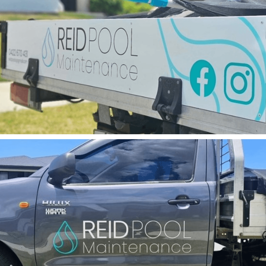 Reid Pool Maintenance vehicle livery
