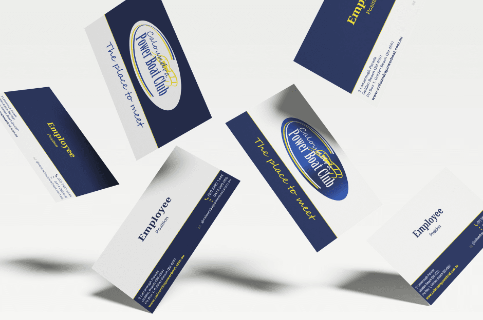 Caloundra Power Boat Club business cards